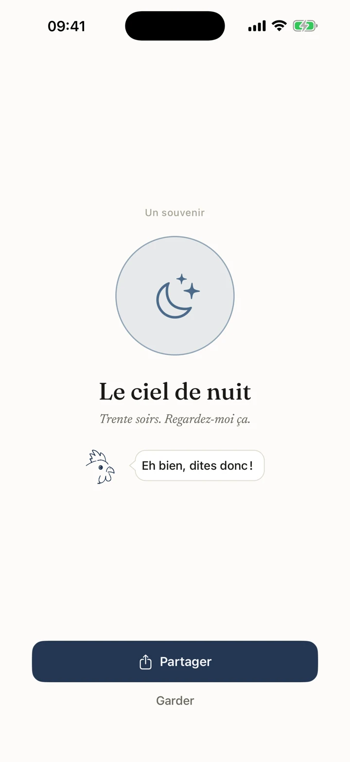 Un souvenir